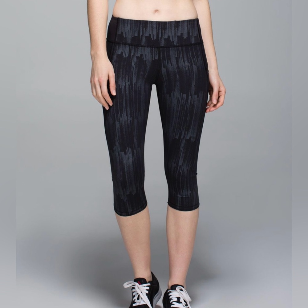 lululemon athletica Black Patterned Leggings